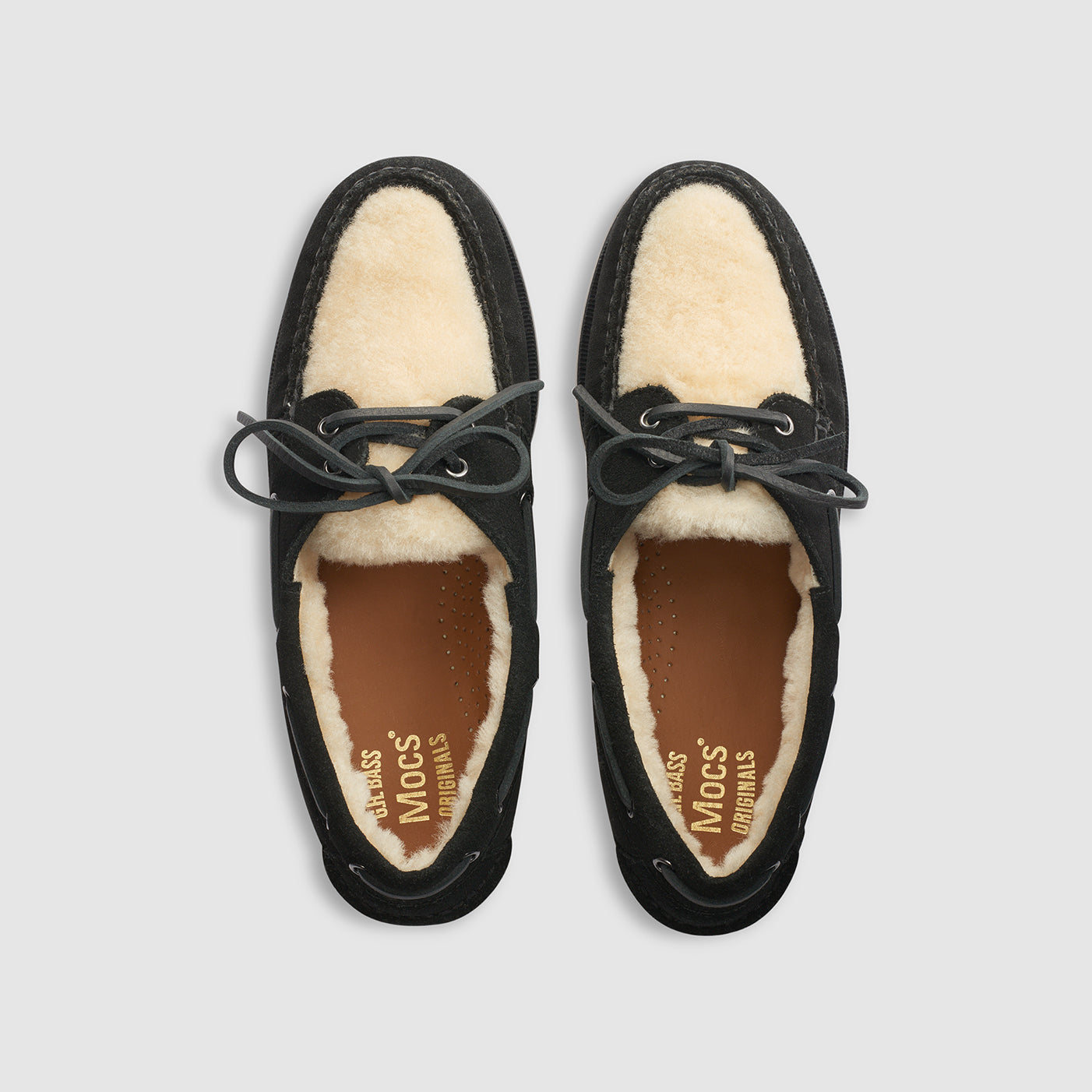 Mens Hampton Shearling Lined Boat Shoe