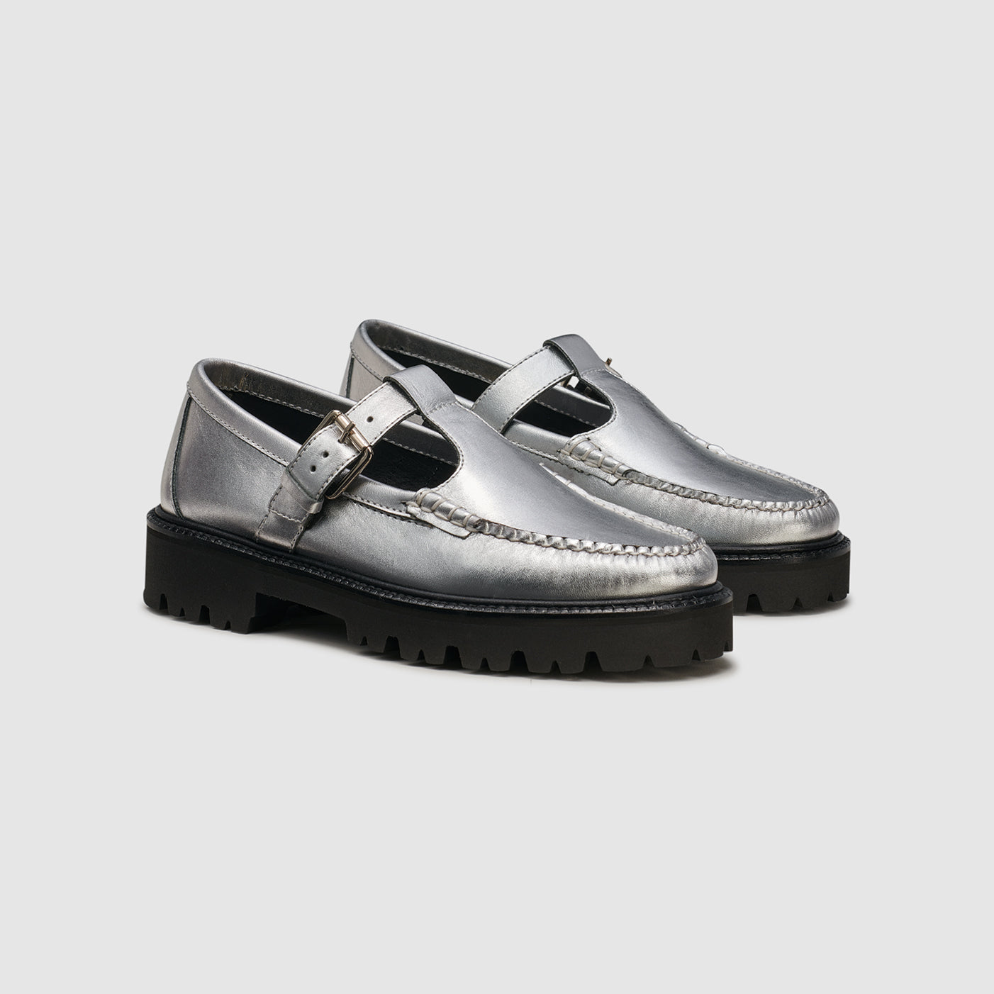 WOMENS METALLIC MARY JANE SUPER LUG WEEJUNS LOAFER